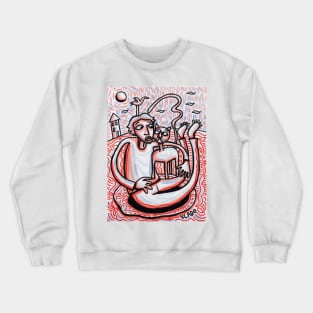 Cat, life is but a dream Crewneck Sweatshirt